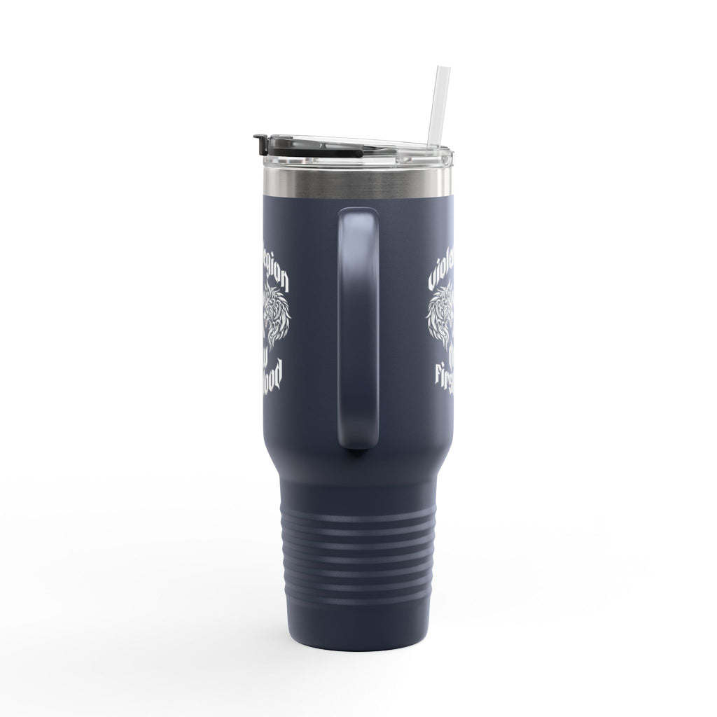 Draw First Blood 40oz Insulated Travel Mug