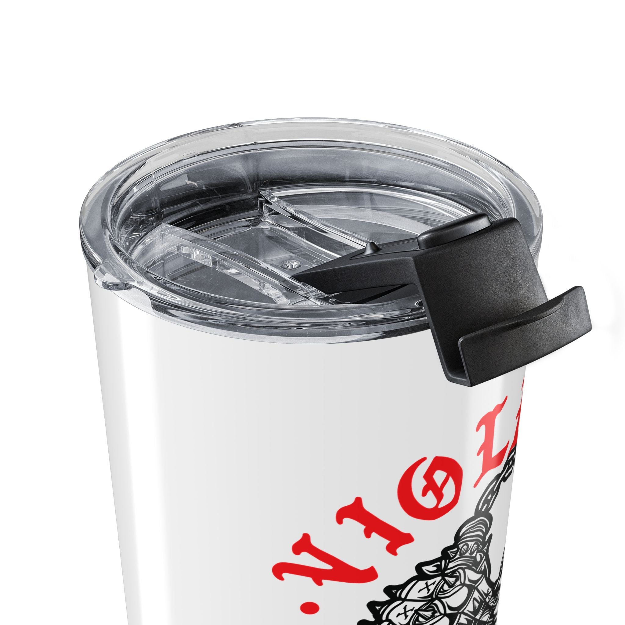 Violent Legion Iron Fist White 20oz Travel Mug