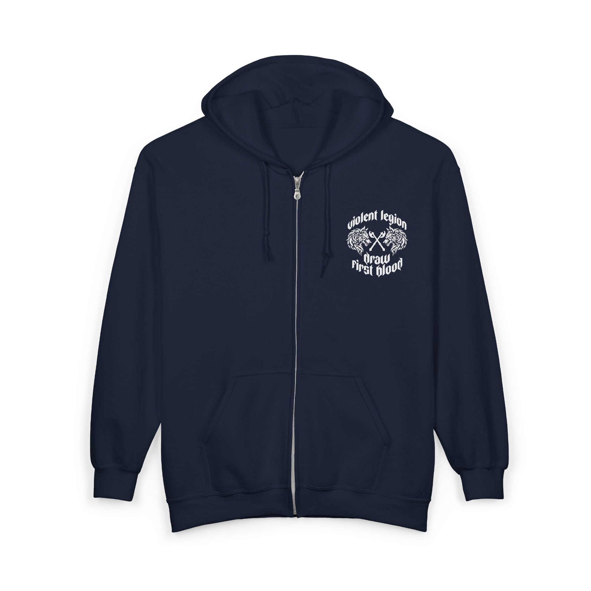 Draw First Blood Zip-Up Hoodie