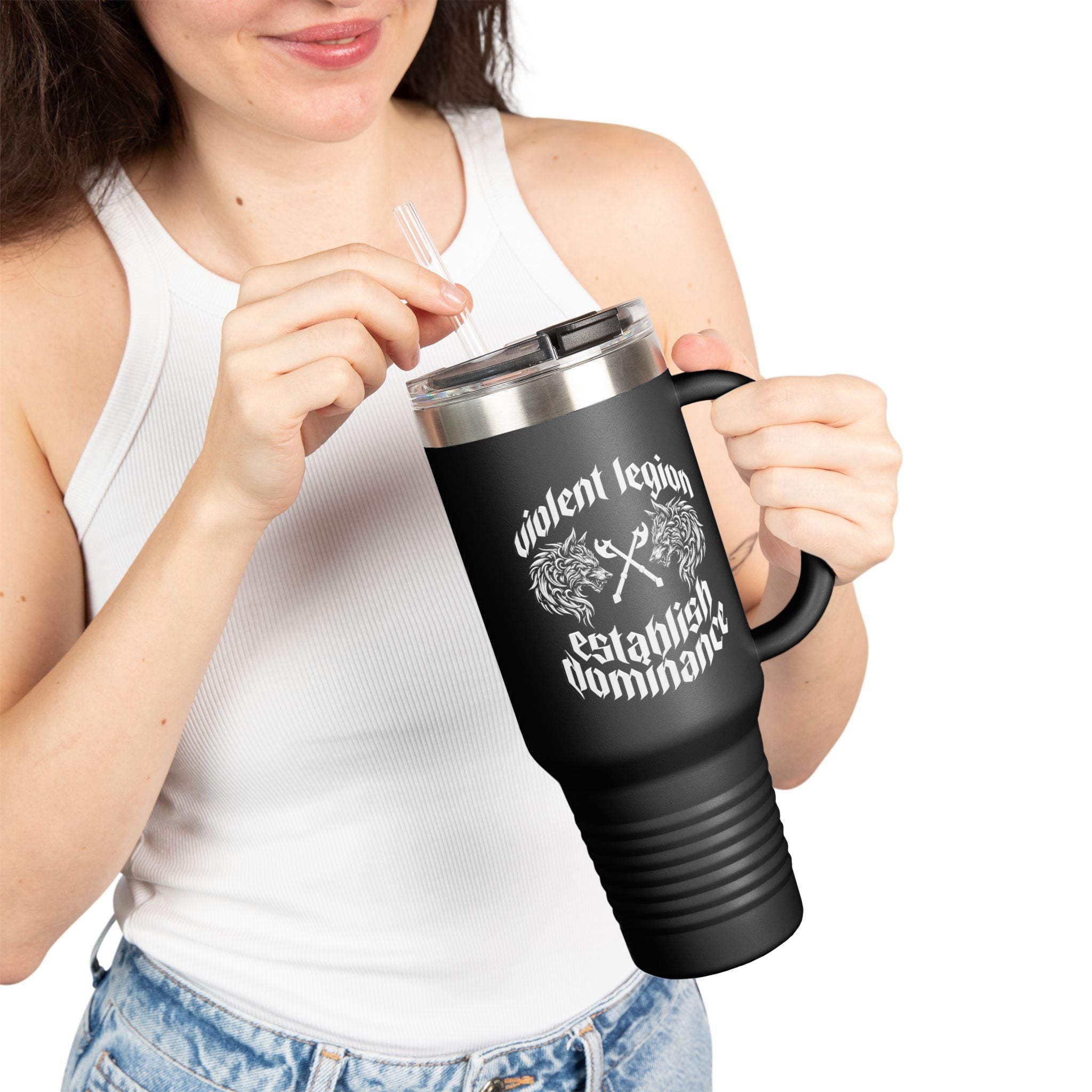 Establish Dominance 40oz Insulated Travel Mug