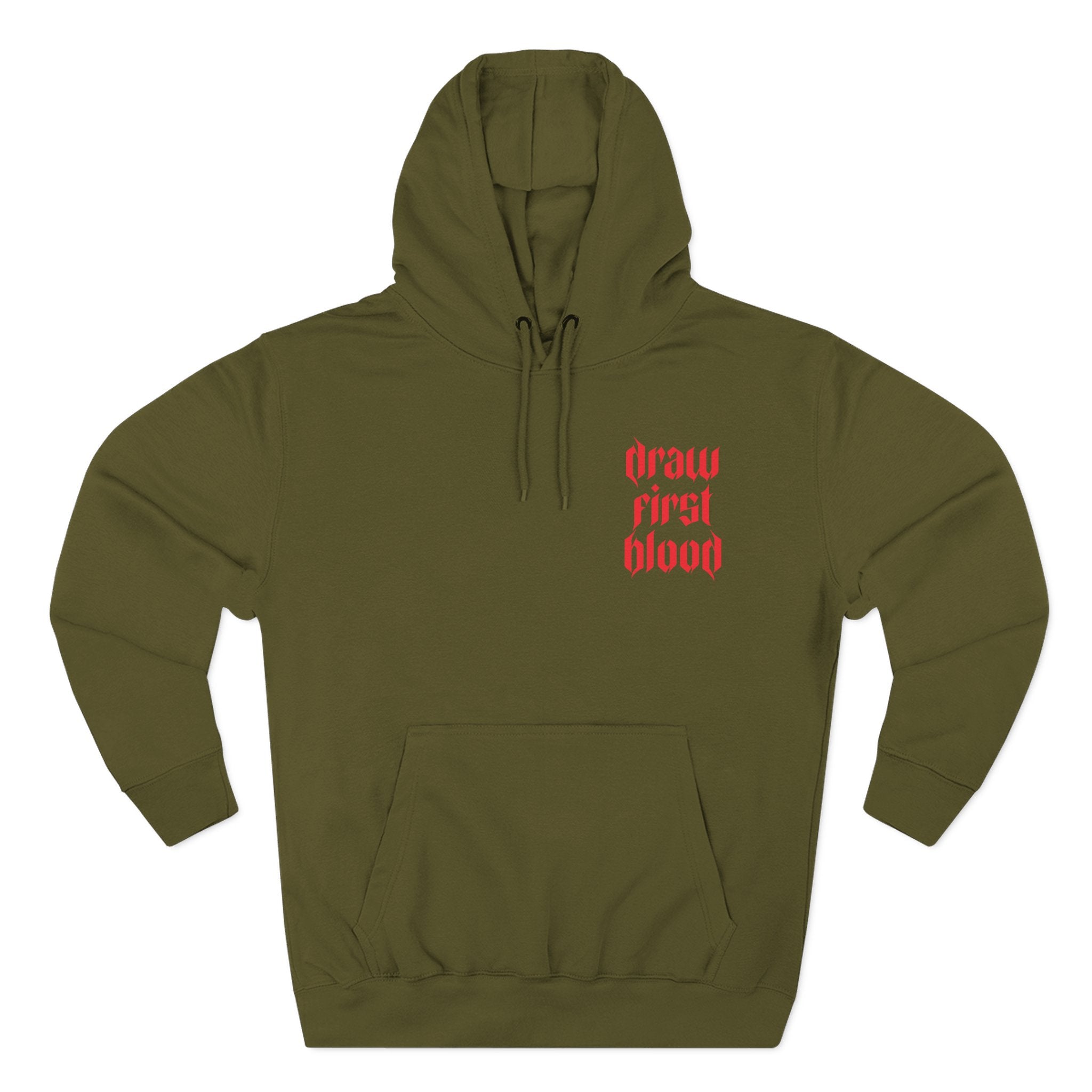 Draw First Blood Fleece Hoodie