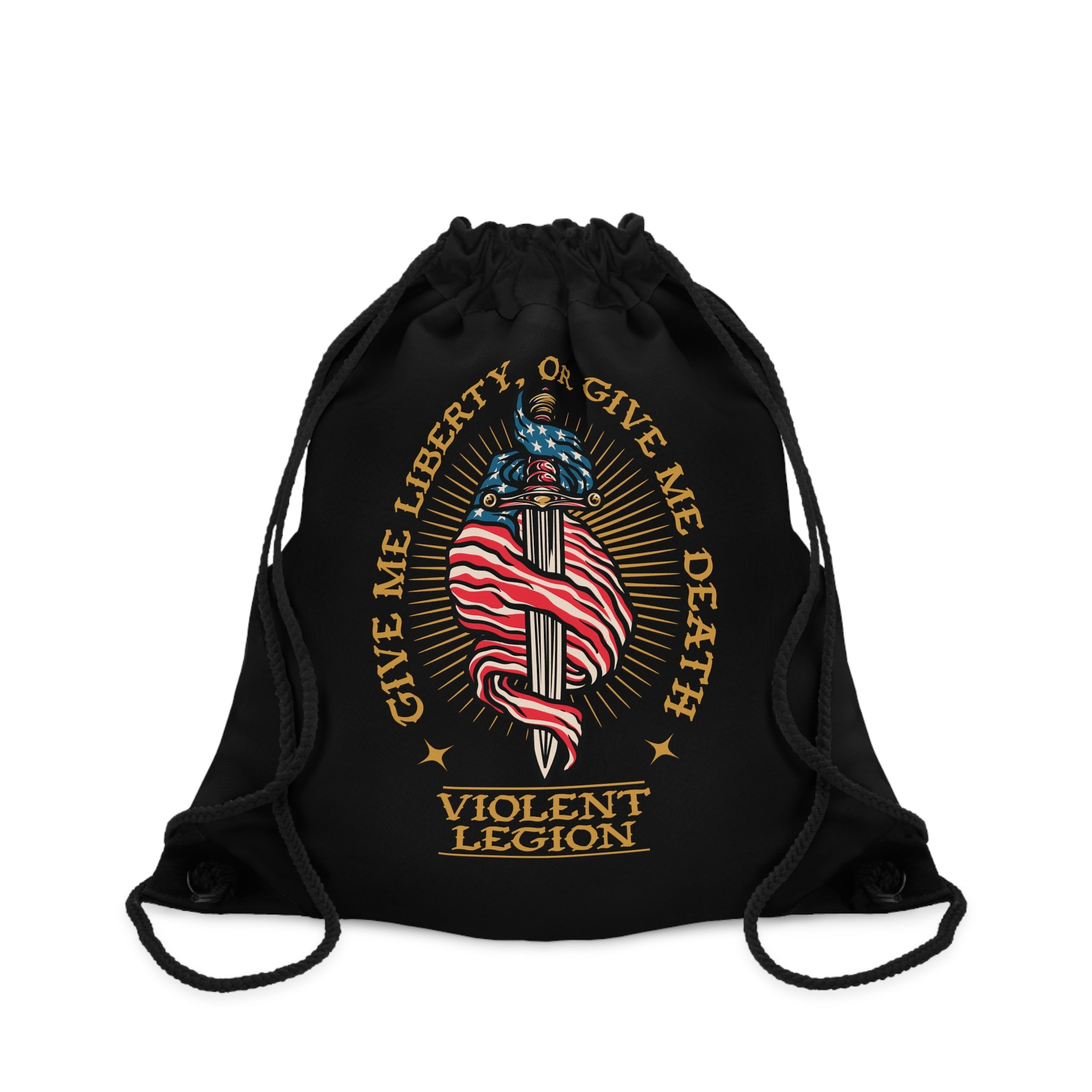 Liberty or Death Drawstring Bag