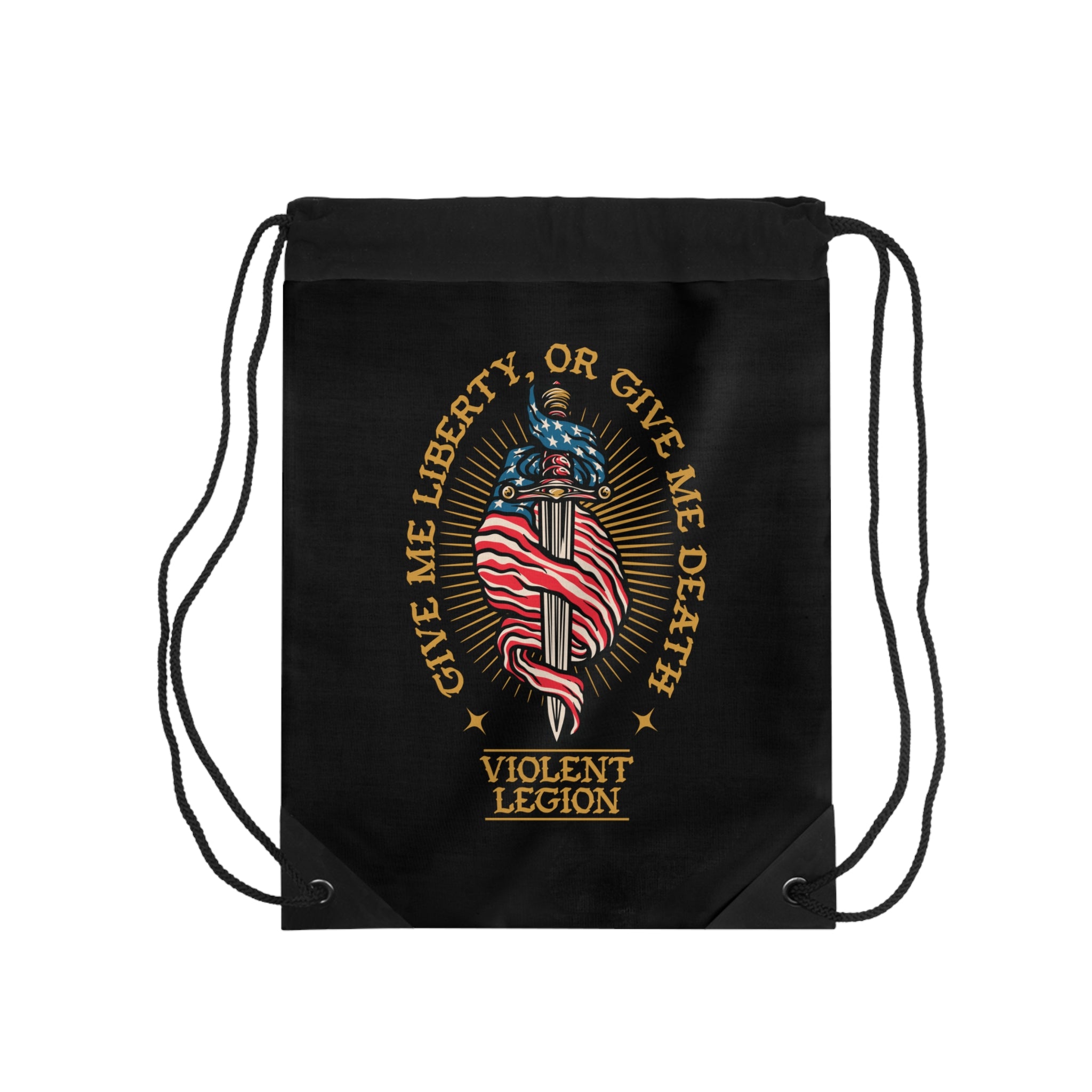 Liberty or Death Drawstring Bag