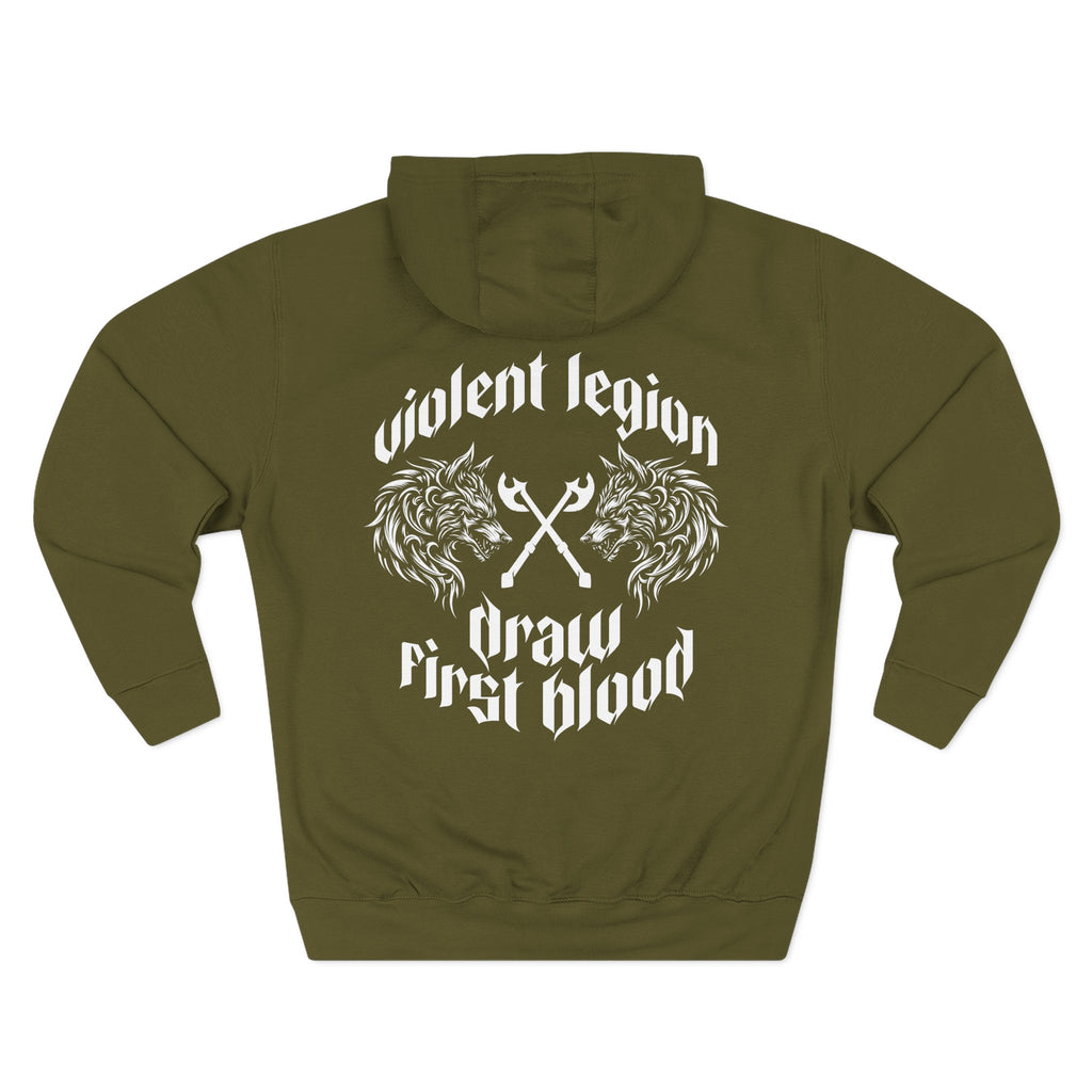 Draw First Blood Fleece Hoodie