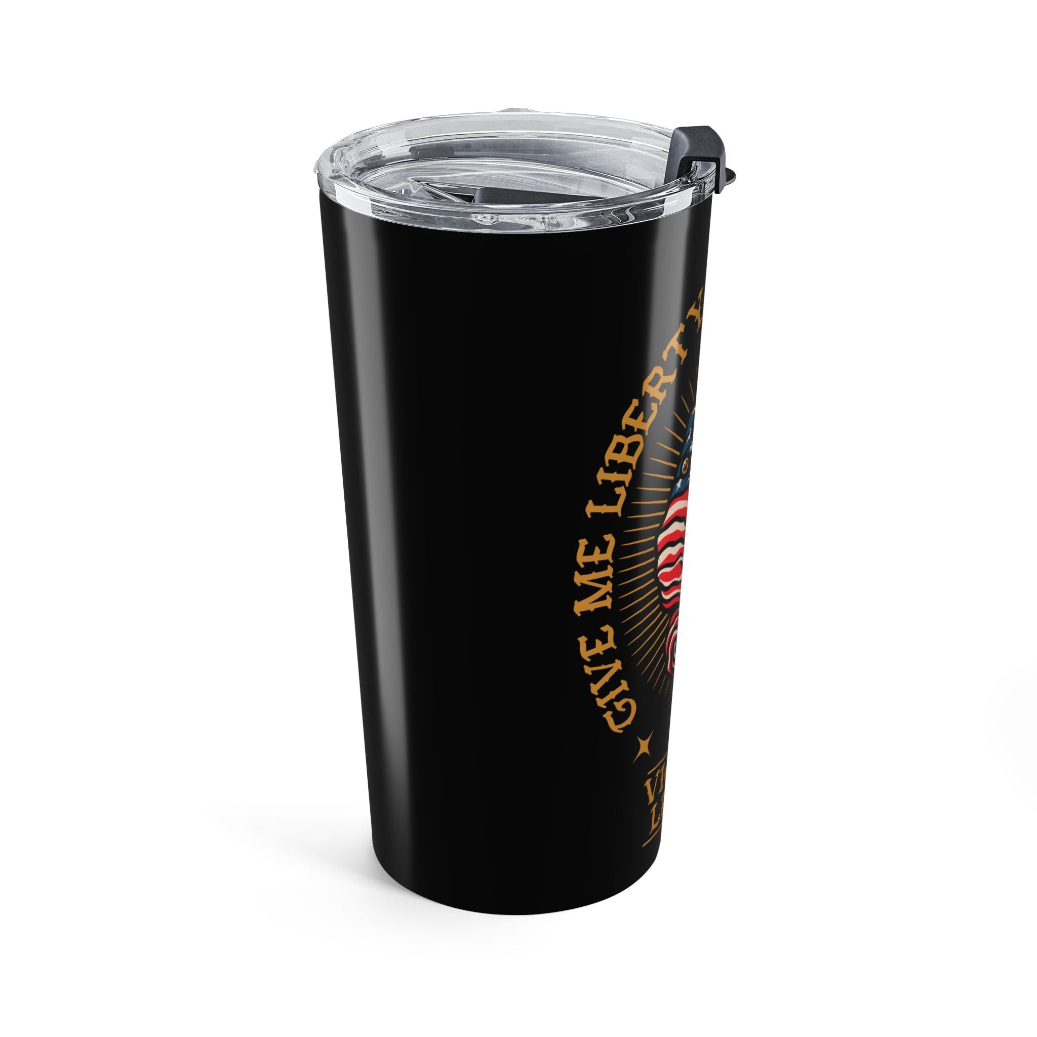Liberty or Death Black 20oz Travel Mug