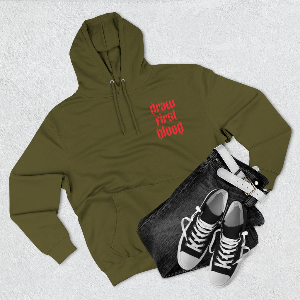 Draw First Blood Fleece Hoodie