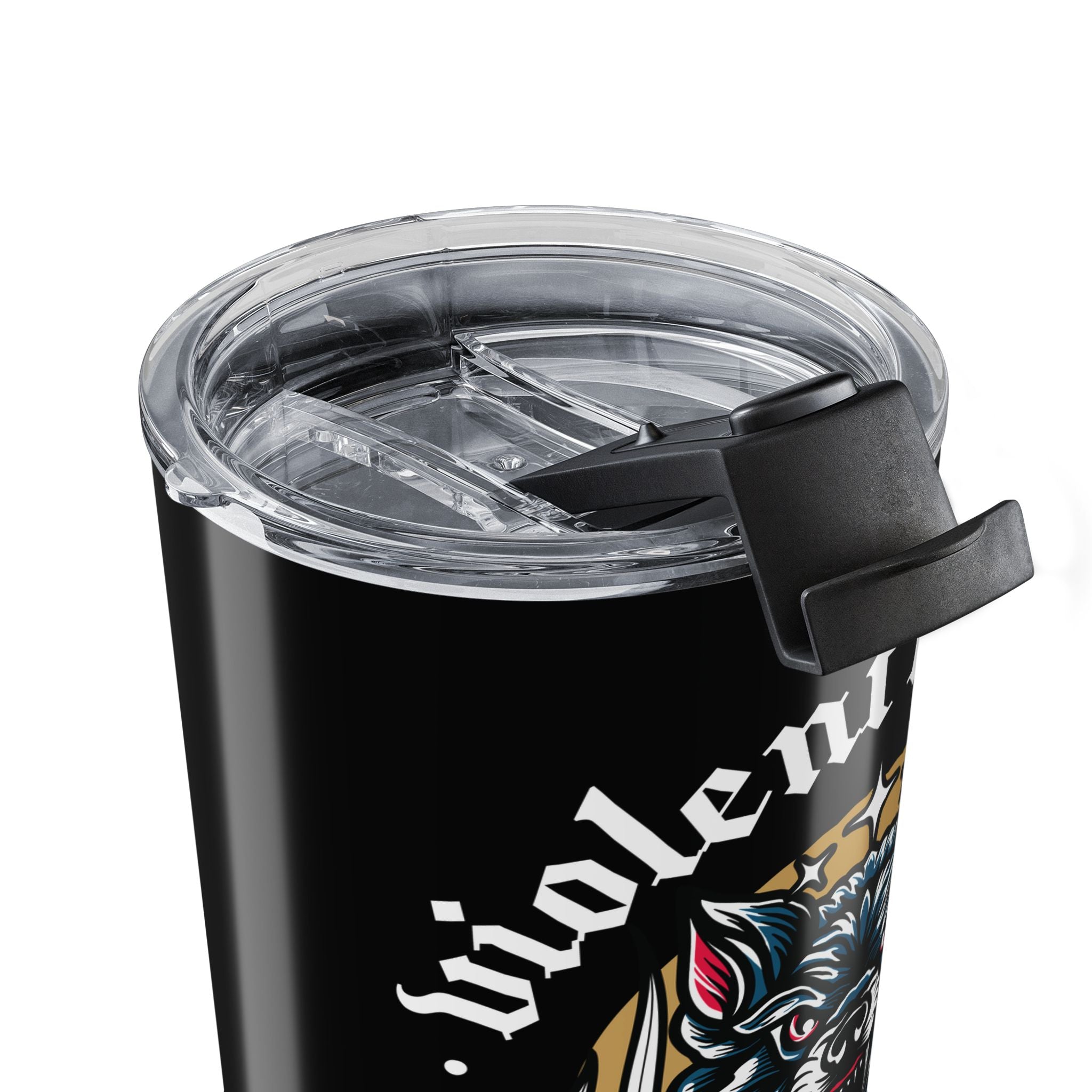 Wolves Amongst Men Black 20oz Travel Mug