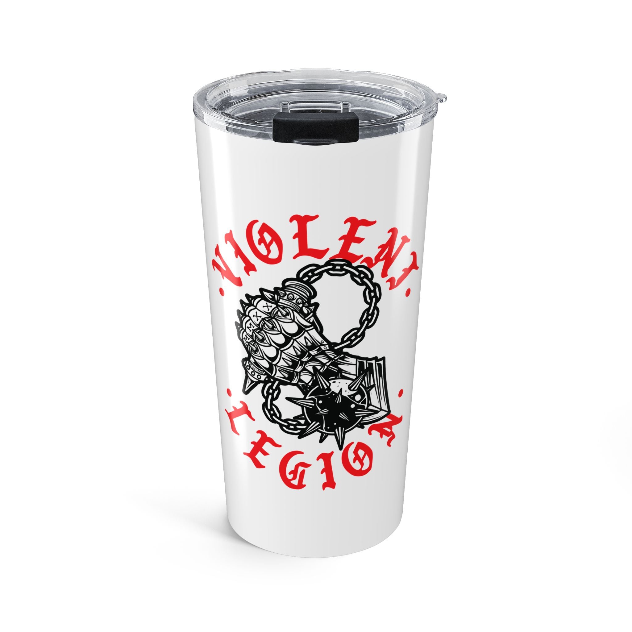 Violent Legion Iron Fist White 20oz Travel Mug