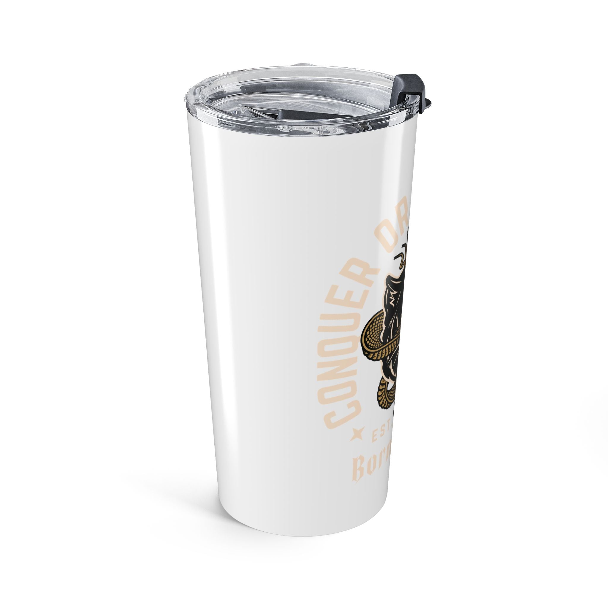 Born to Fight White 20oz Travel Mug