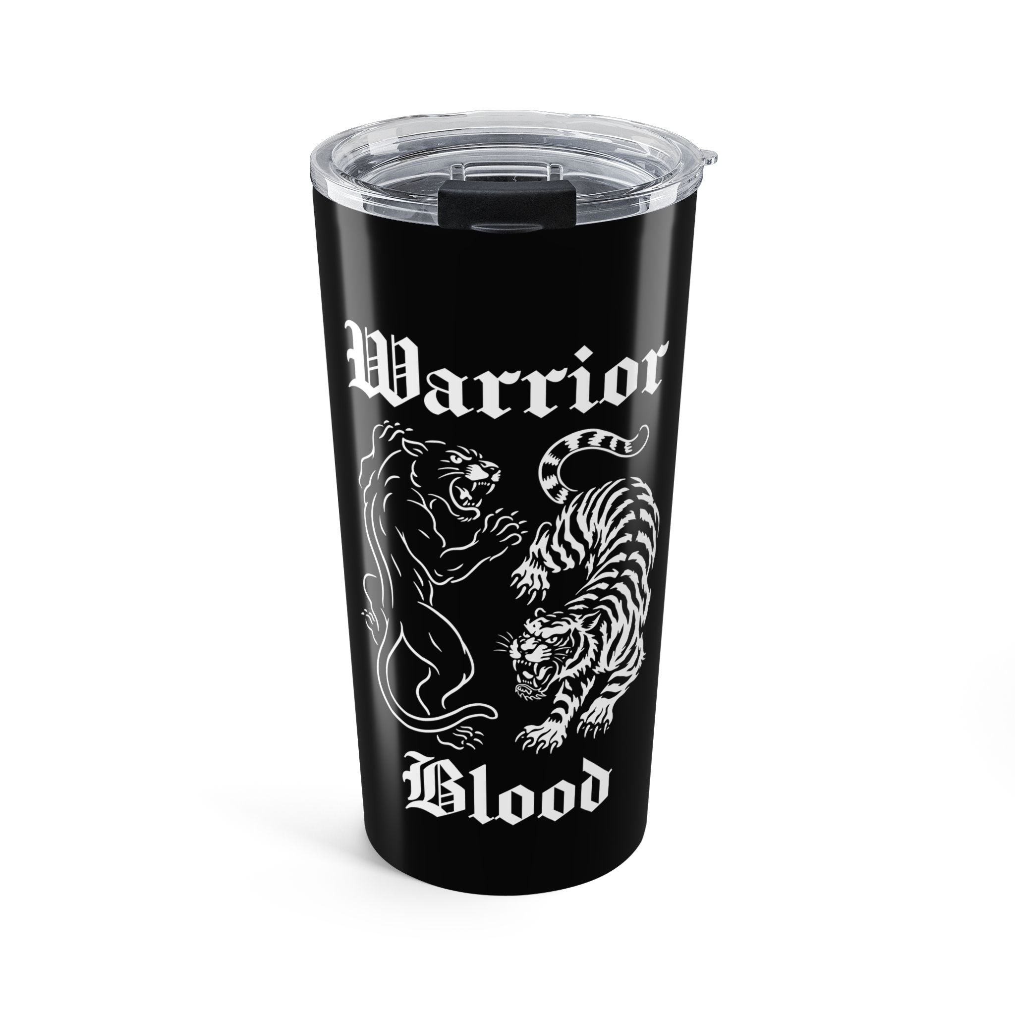 Warrior Blood Black 20oz Travel Mug