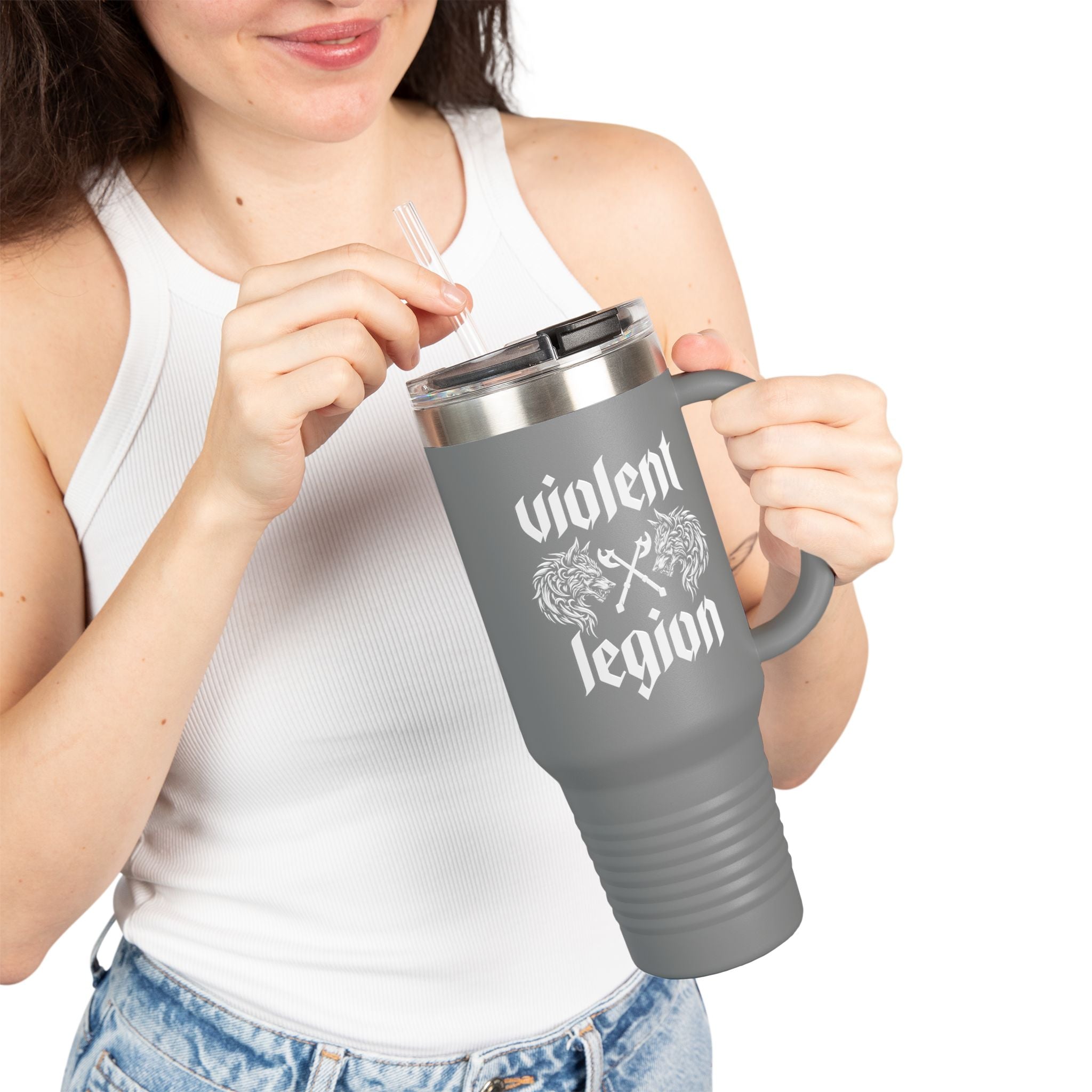 Violent Legion Wolves 40oz Insulated Travel Mug
