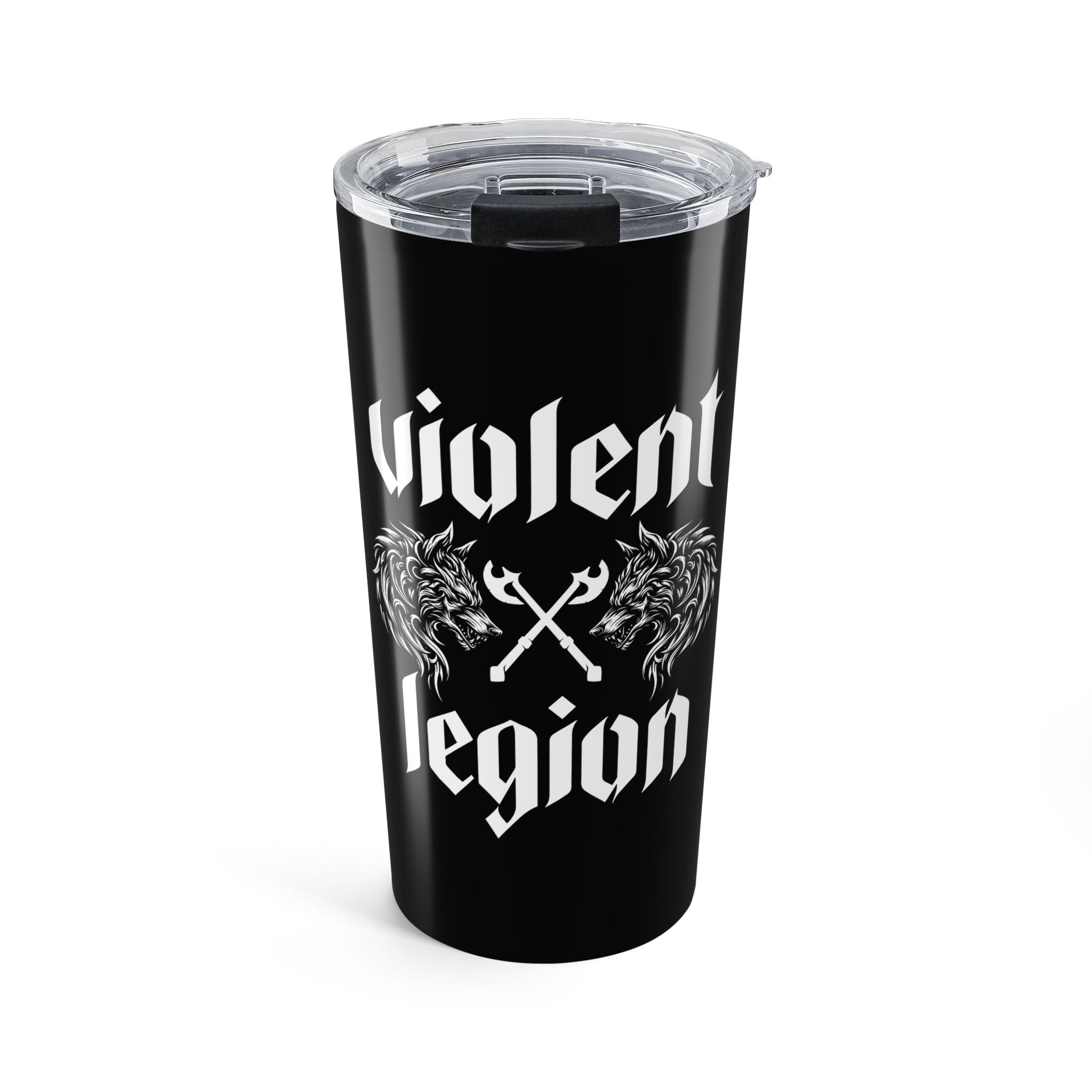 Violent Legion Wolves Black 20oz Travel Mug