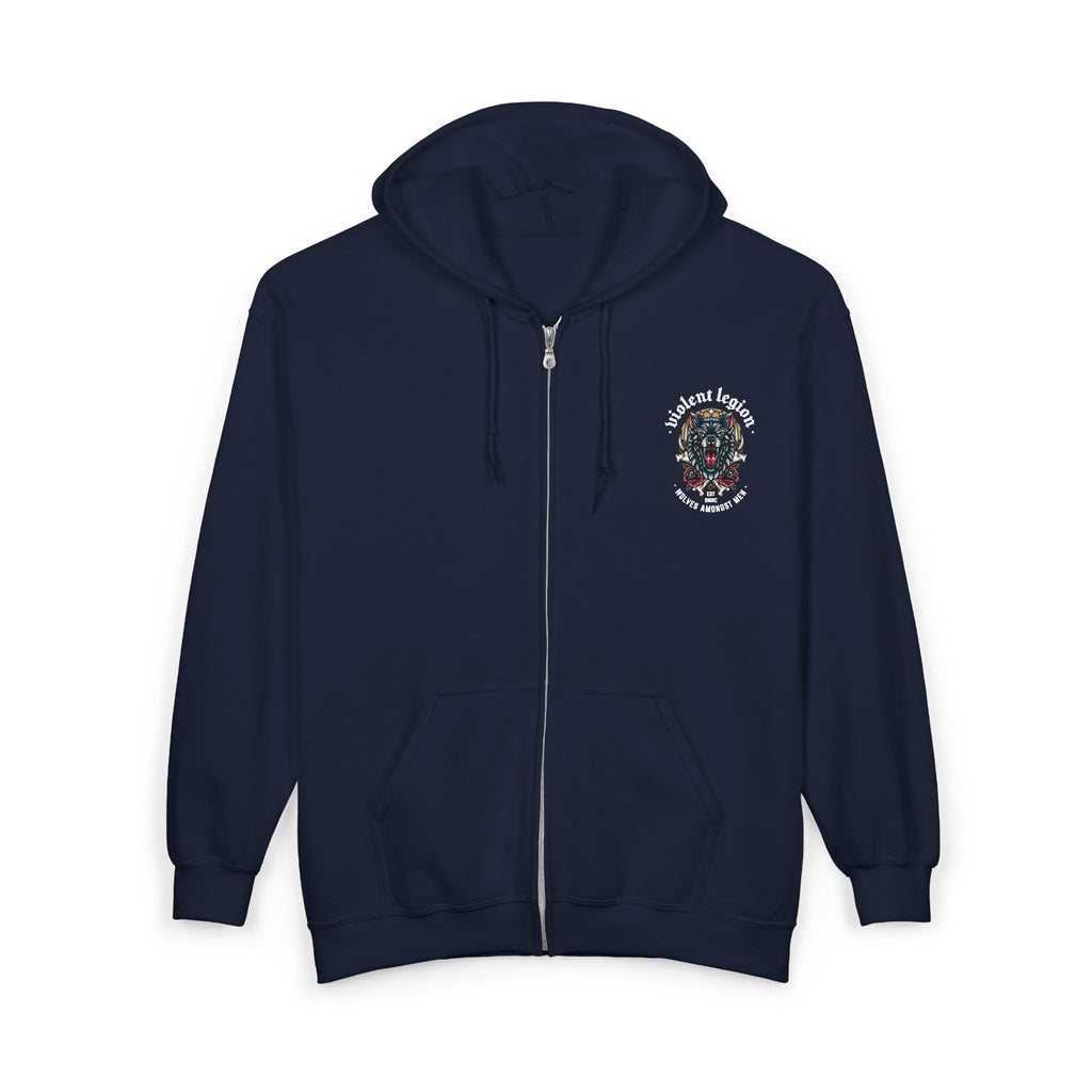 Wolves Amongst Men Zip-Up Hoodie