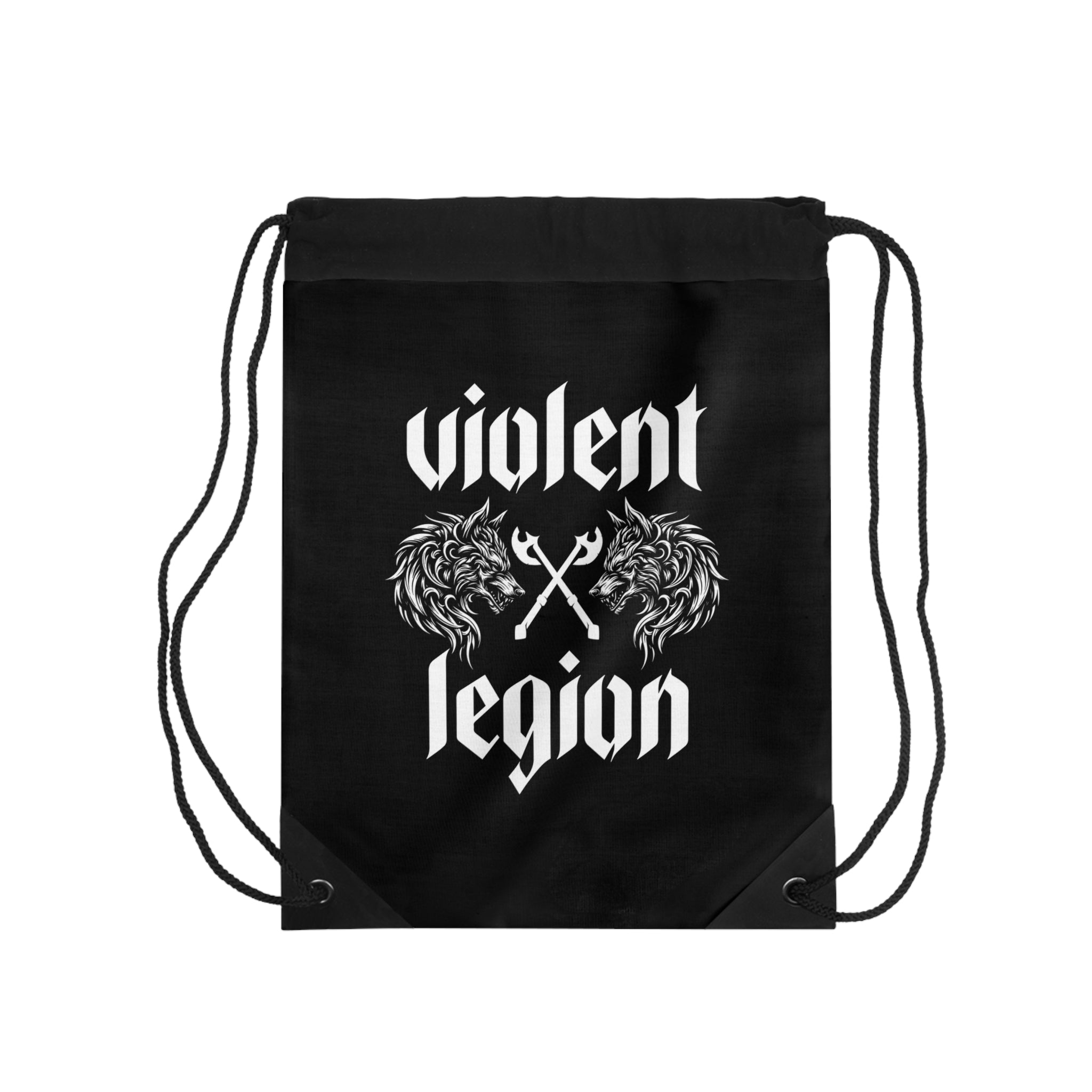 Violent Legion Wolves Drawstring Bag