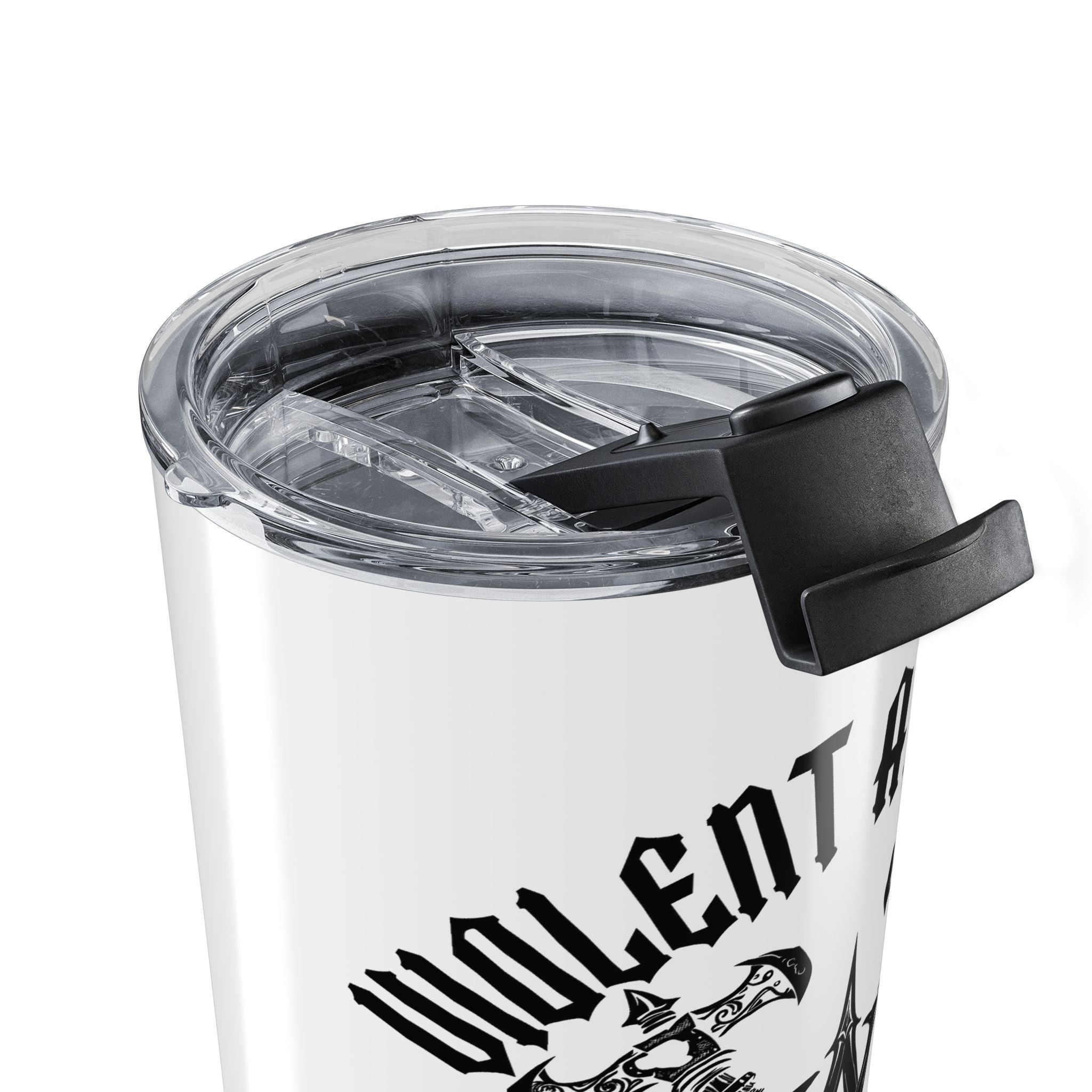 Violent Athlete White 20oz Travel Mug