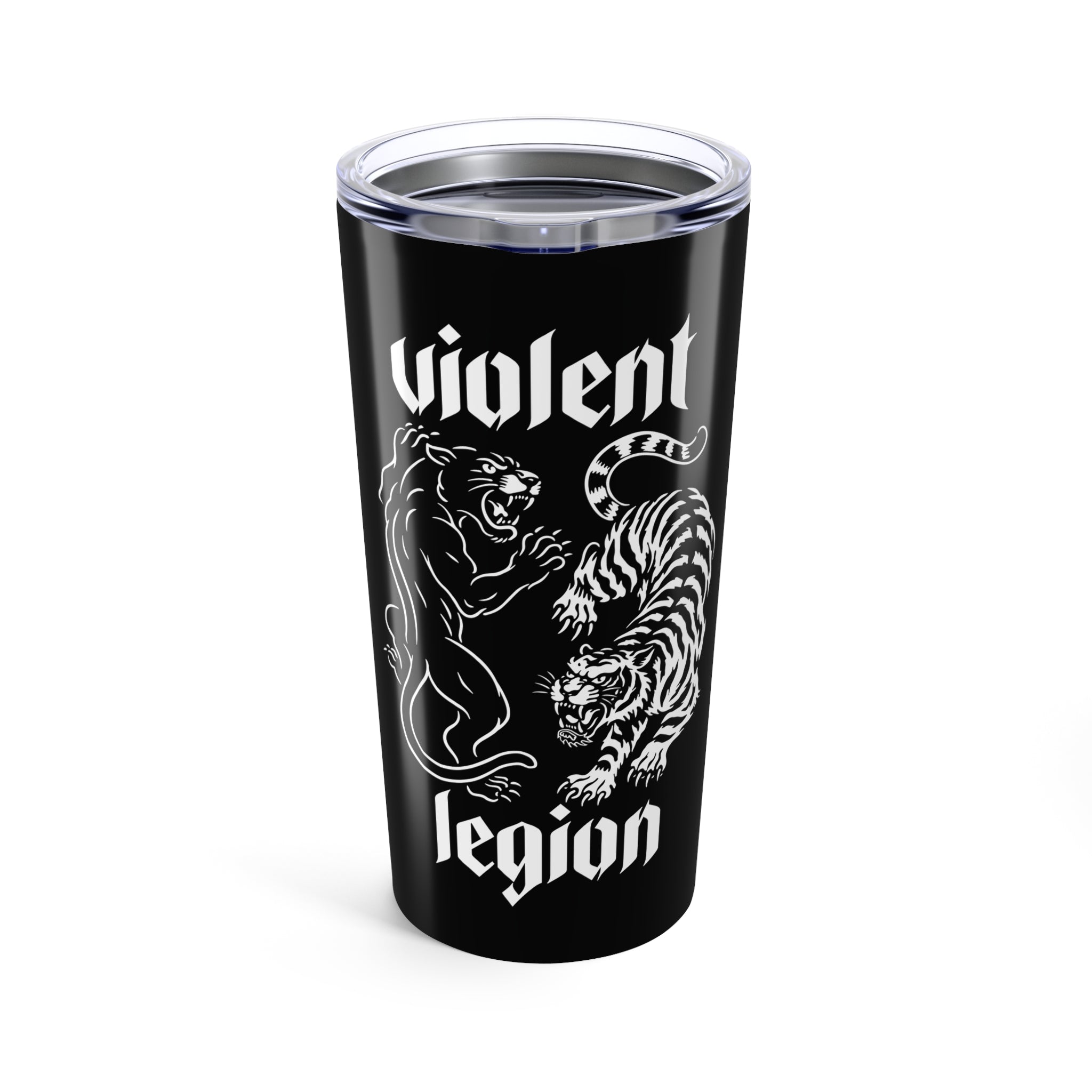 Warrior Blood Black 20oz Travel Mug