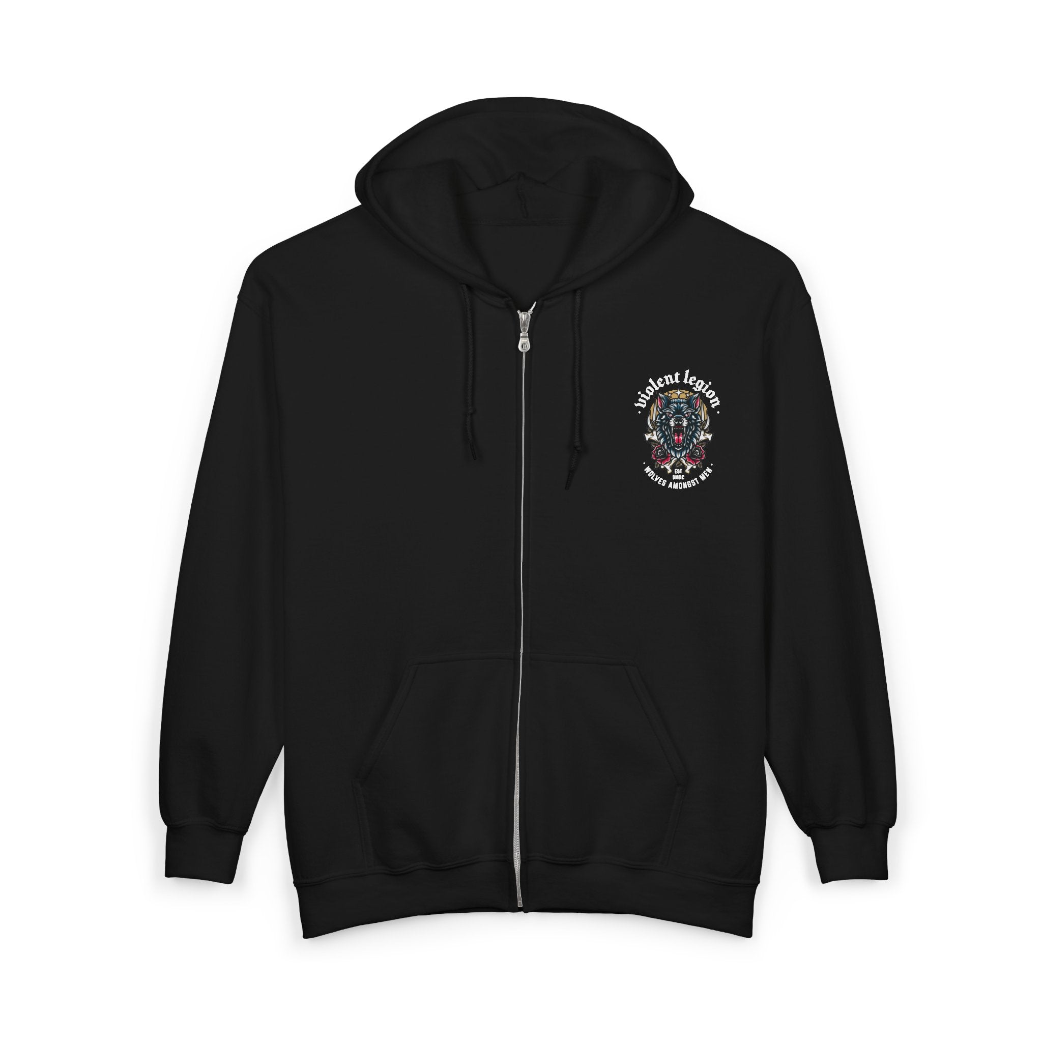 Wolves Amongst Men Zip-Up Hoodie