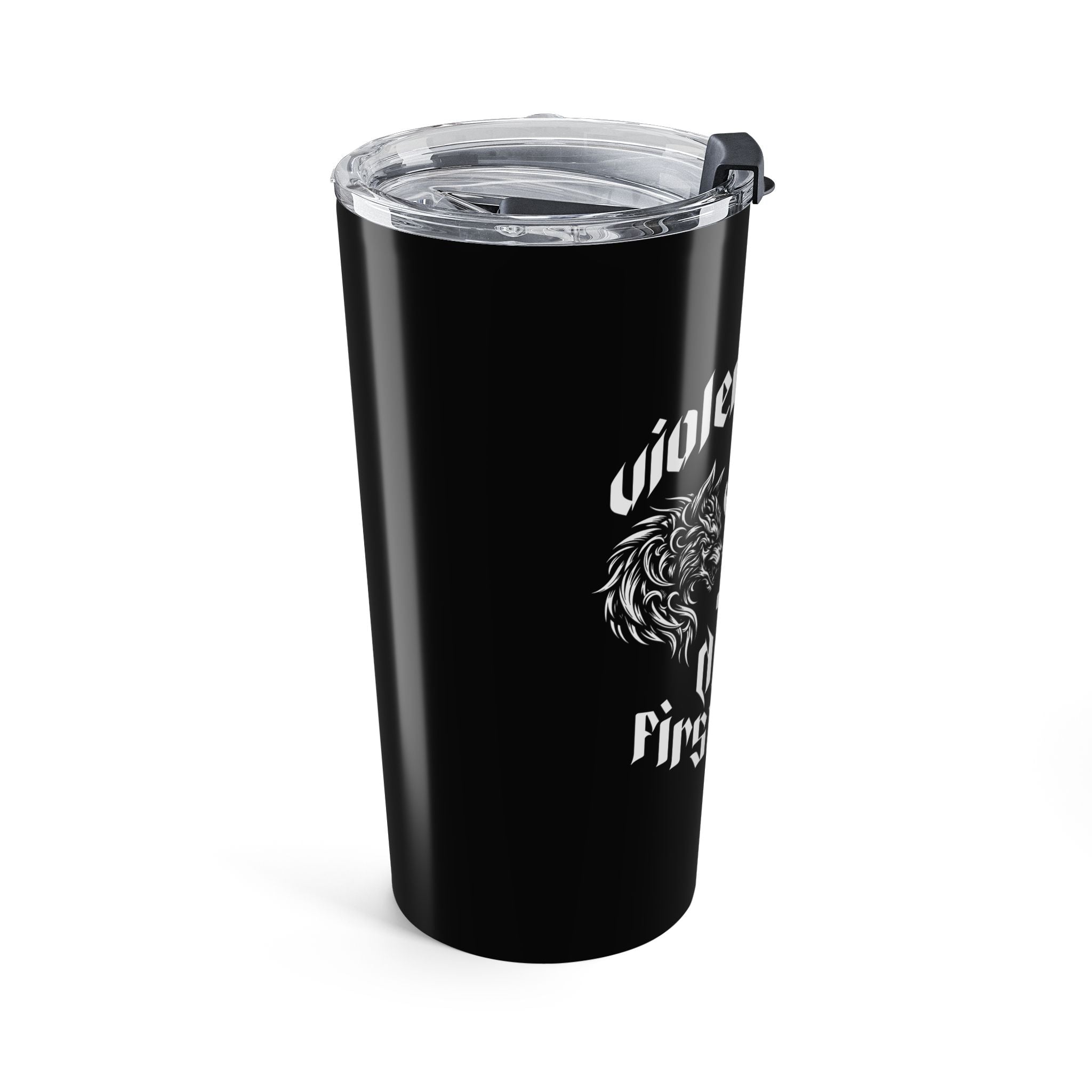 Draw First Blood Black 20oz Travel Mug