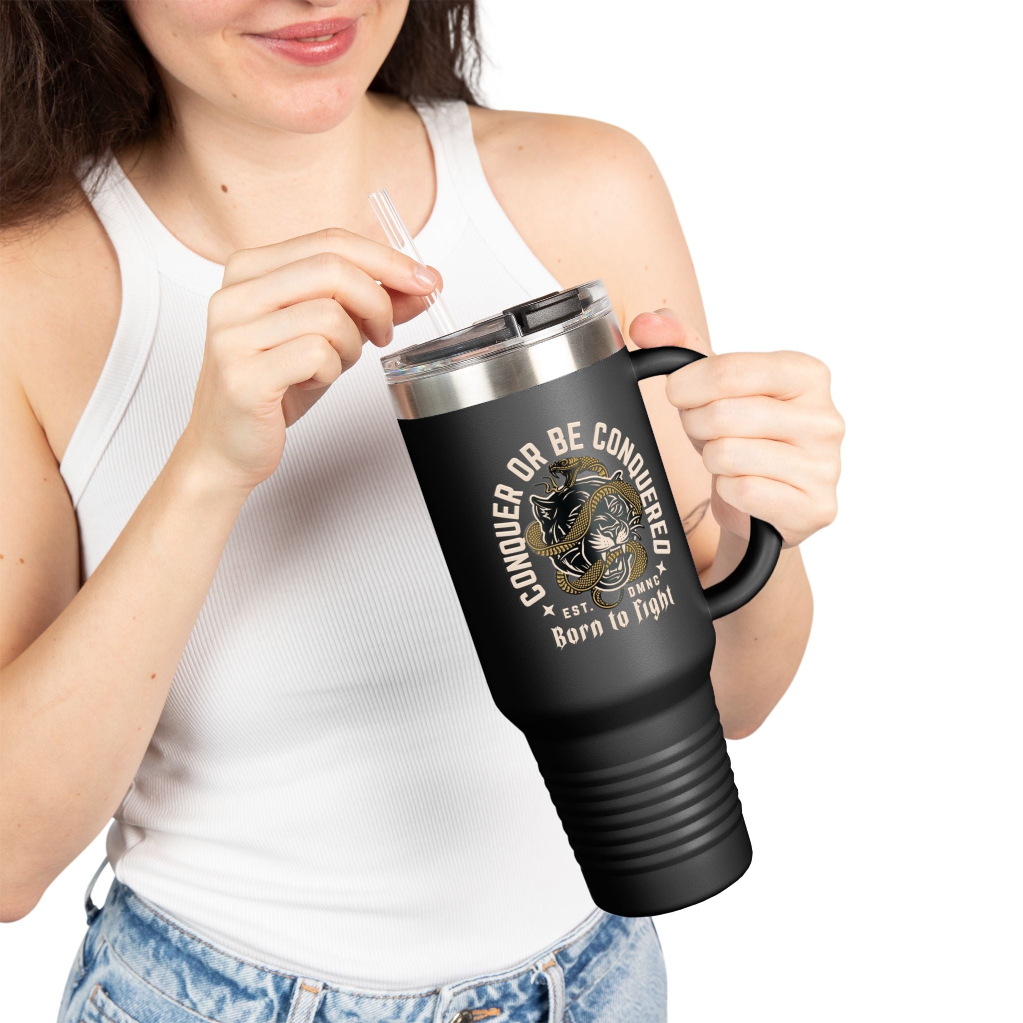Born to Fight 40oz Insulated Travel Mug