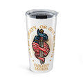 Liberty or Death White 20oz Travel Mug