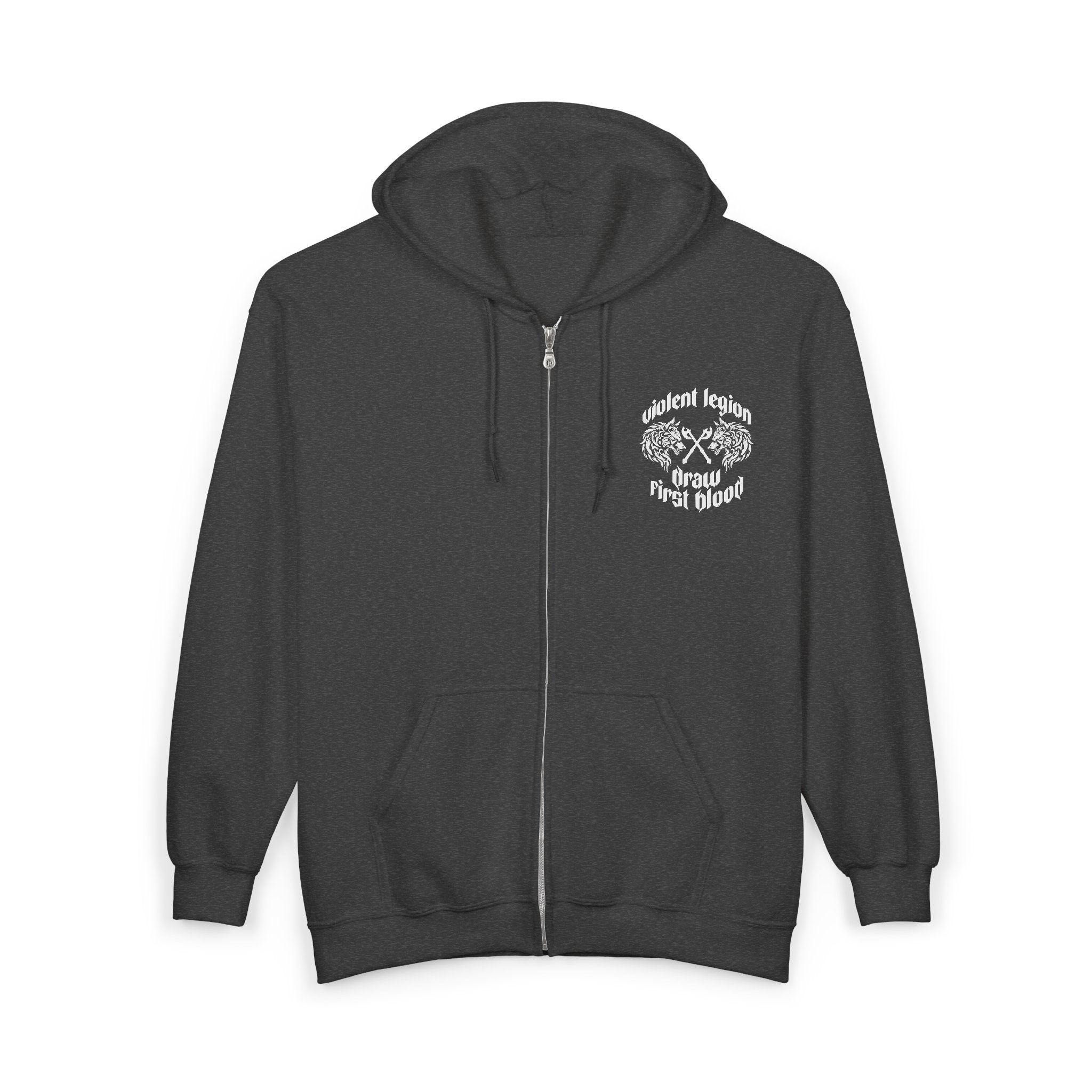 Draw First Blood Zip-Up Hoodie