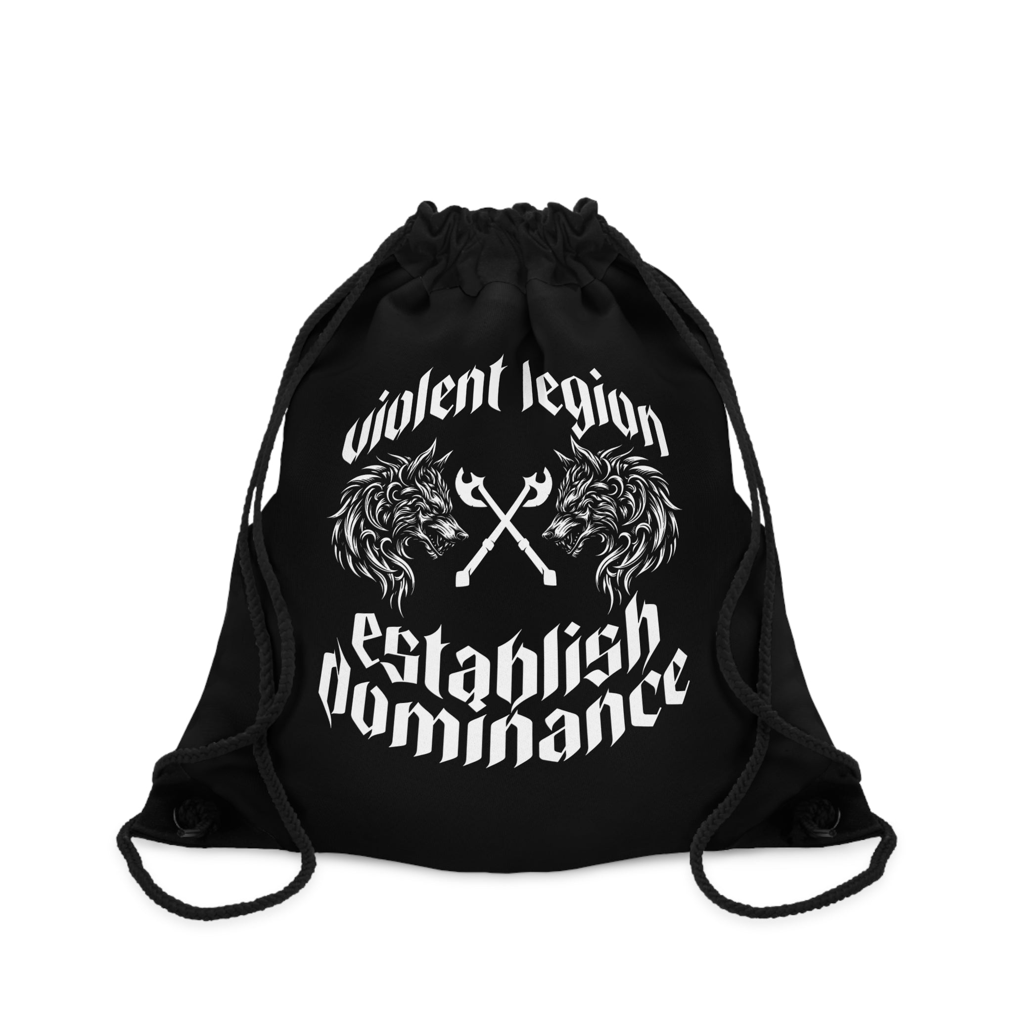 Establish Dominance Drawstring Bag