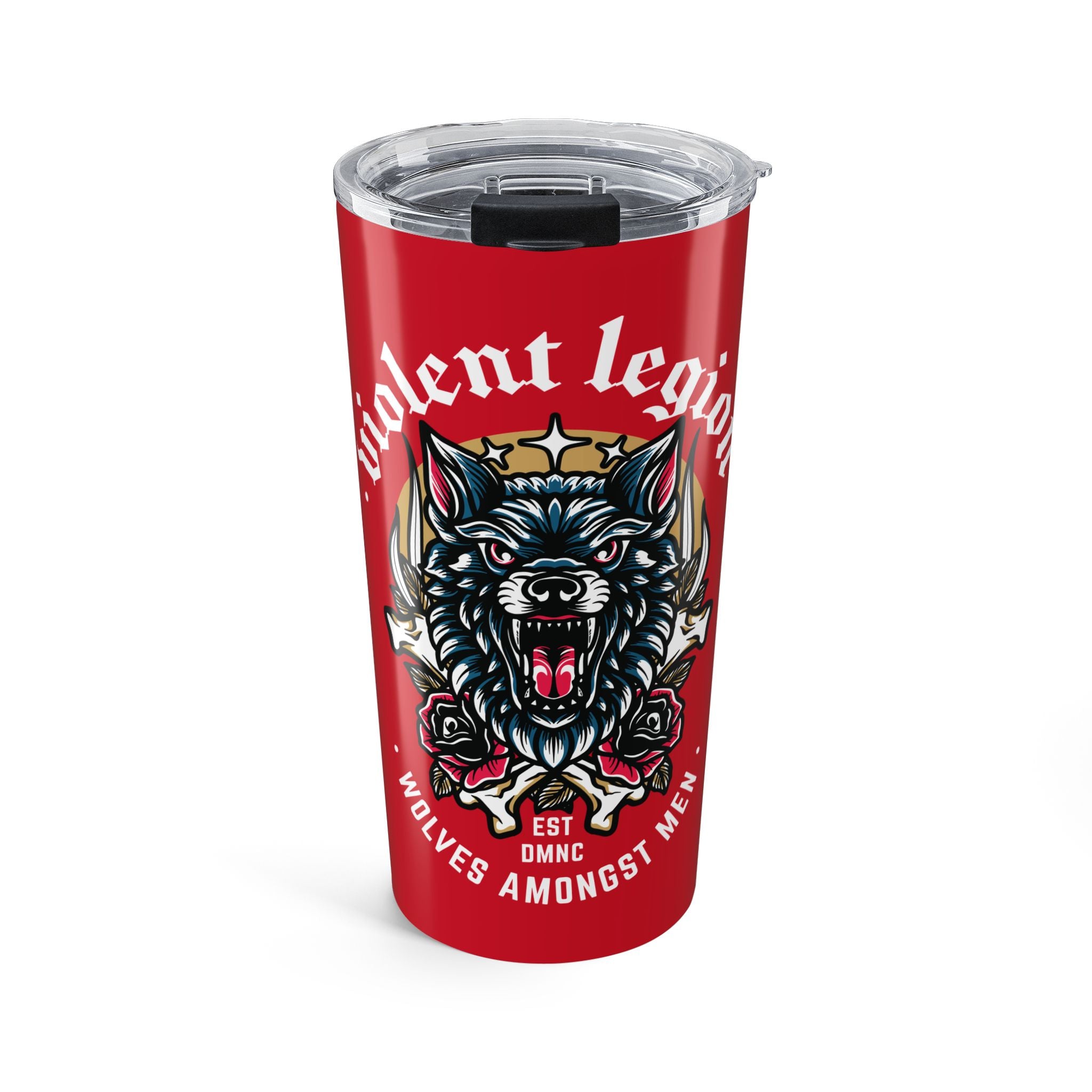 Wolves Amongst Men Red 20oz Travel Mug