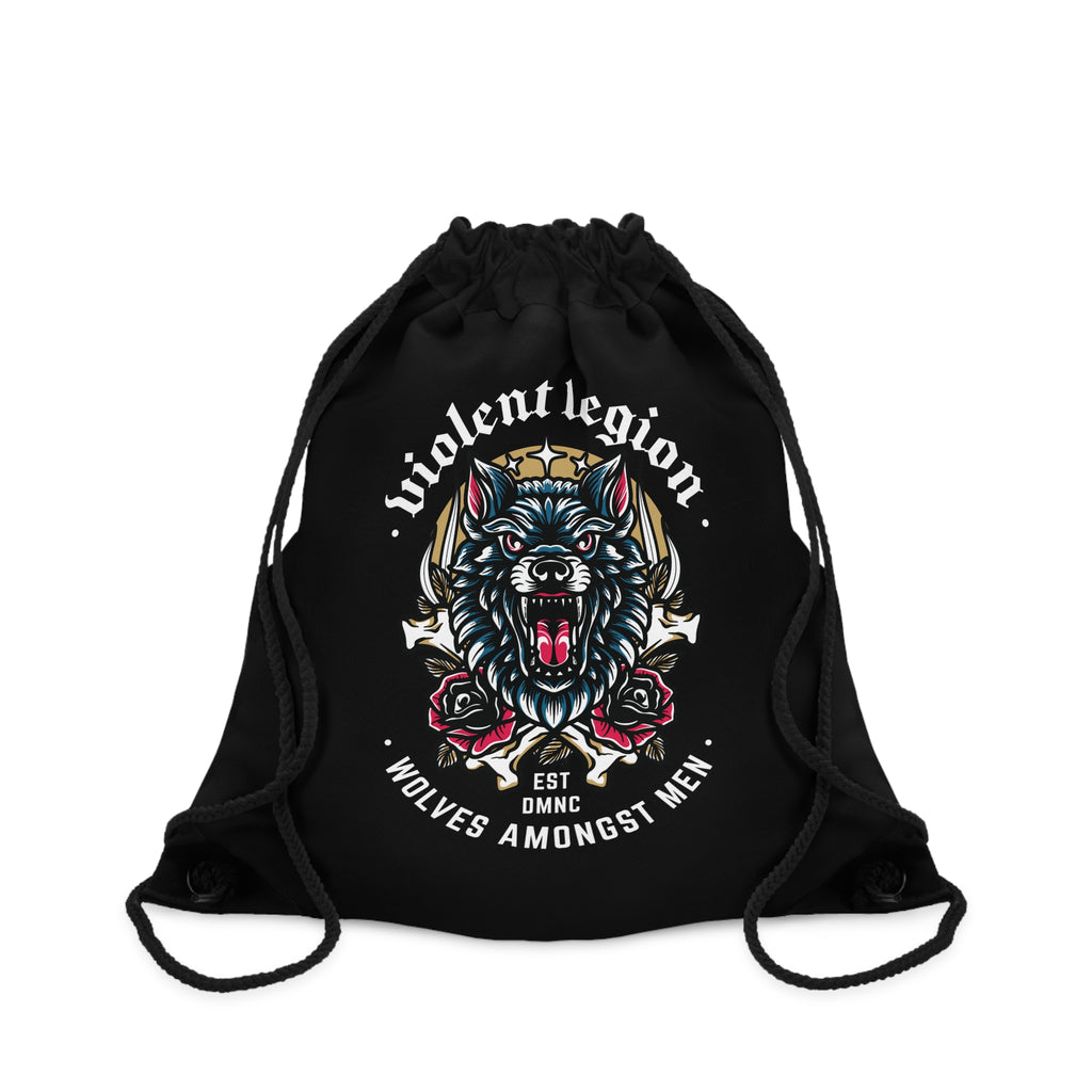 Wolves Amongst Men Drawstring Bag