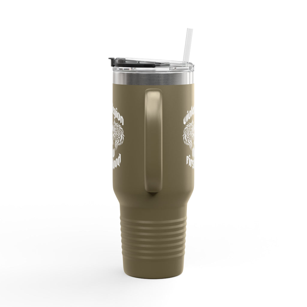 Draw First Blood 40oz Insulated Travel Mug