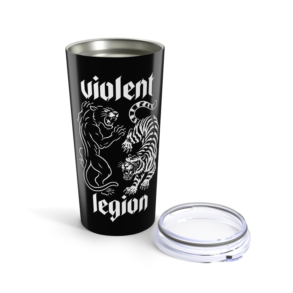 Warrior Blood Black 20oz Travel Mug