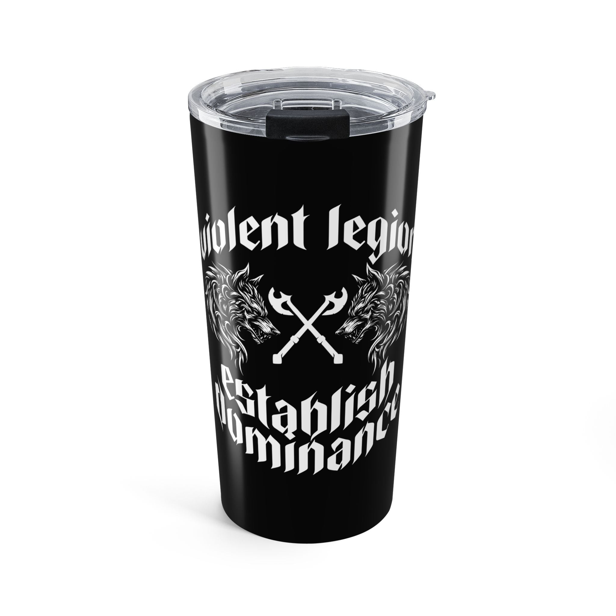 Establish Dominance Black 20oz Travel Mug