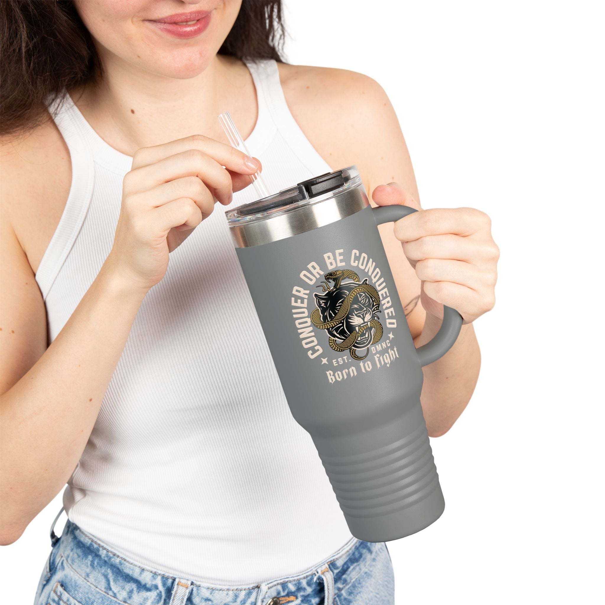 Born to Fight 40oz Insulated Travel Mug