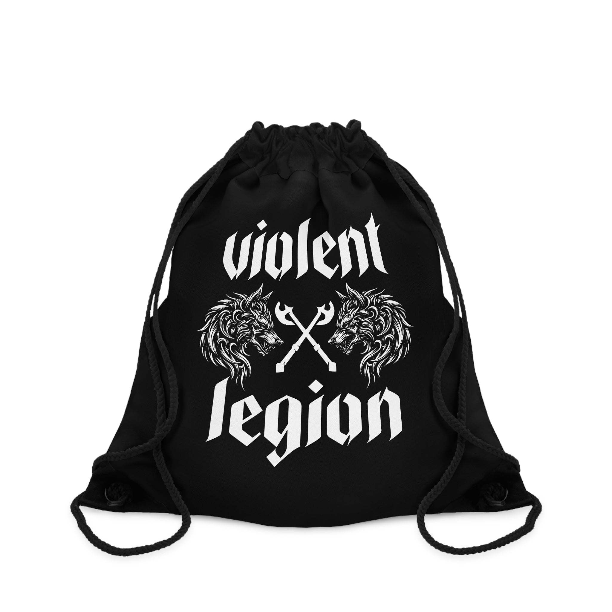 Violent Legion Wolves Drawstring Bag