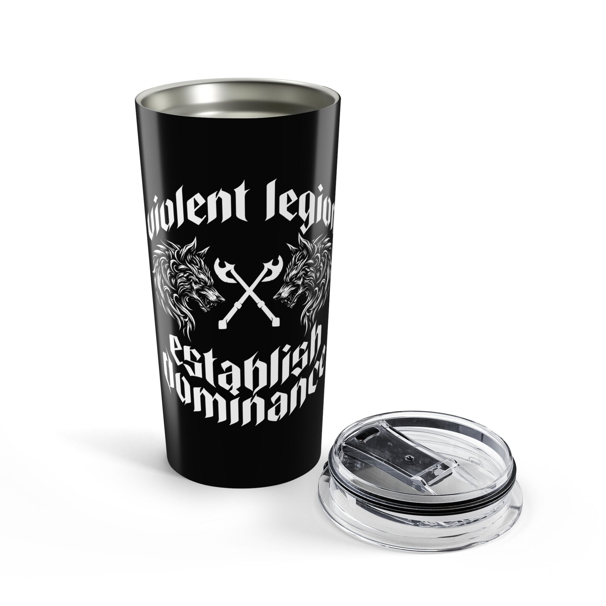 Establish Dominance Black 20oz Travel Mug