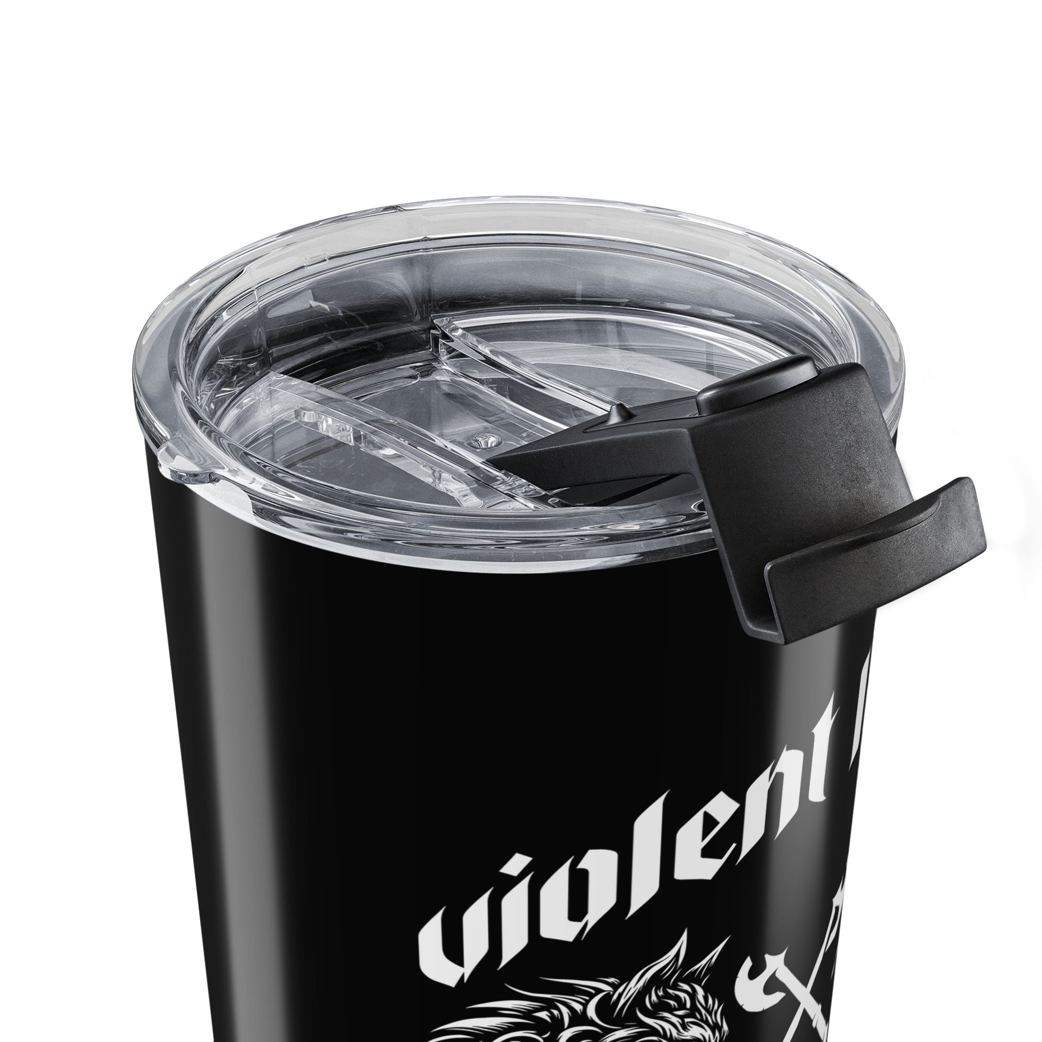 Draw First Blood Black 20oz Travel Mug