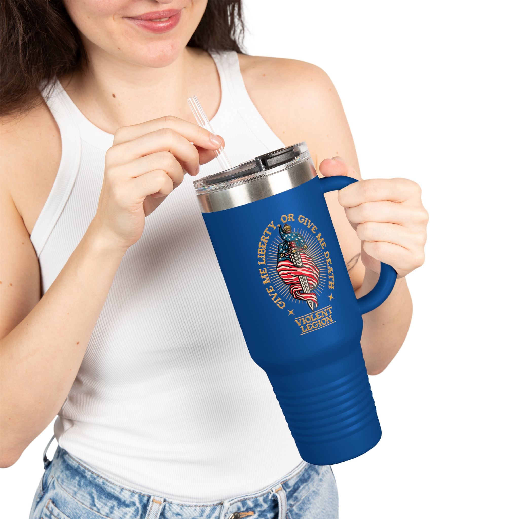 Liberty or Death 40oz Insulated Travel Mug