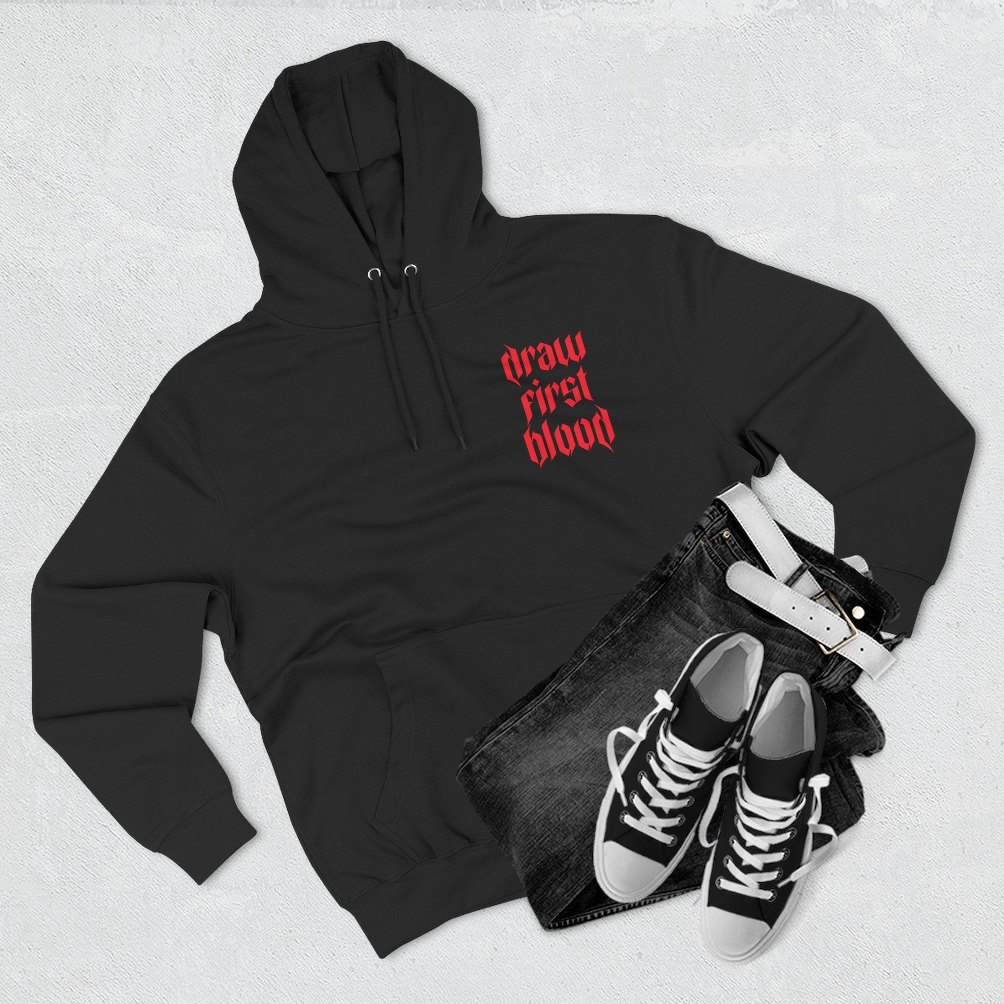 Draw First Blood Fleece Hoodie