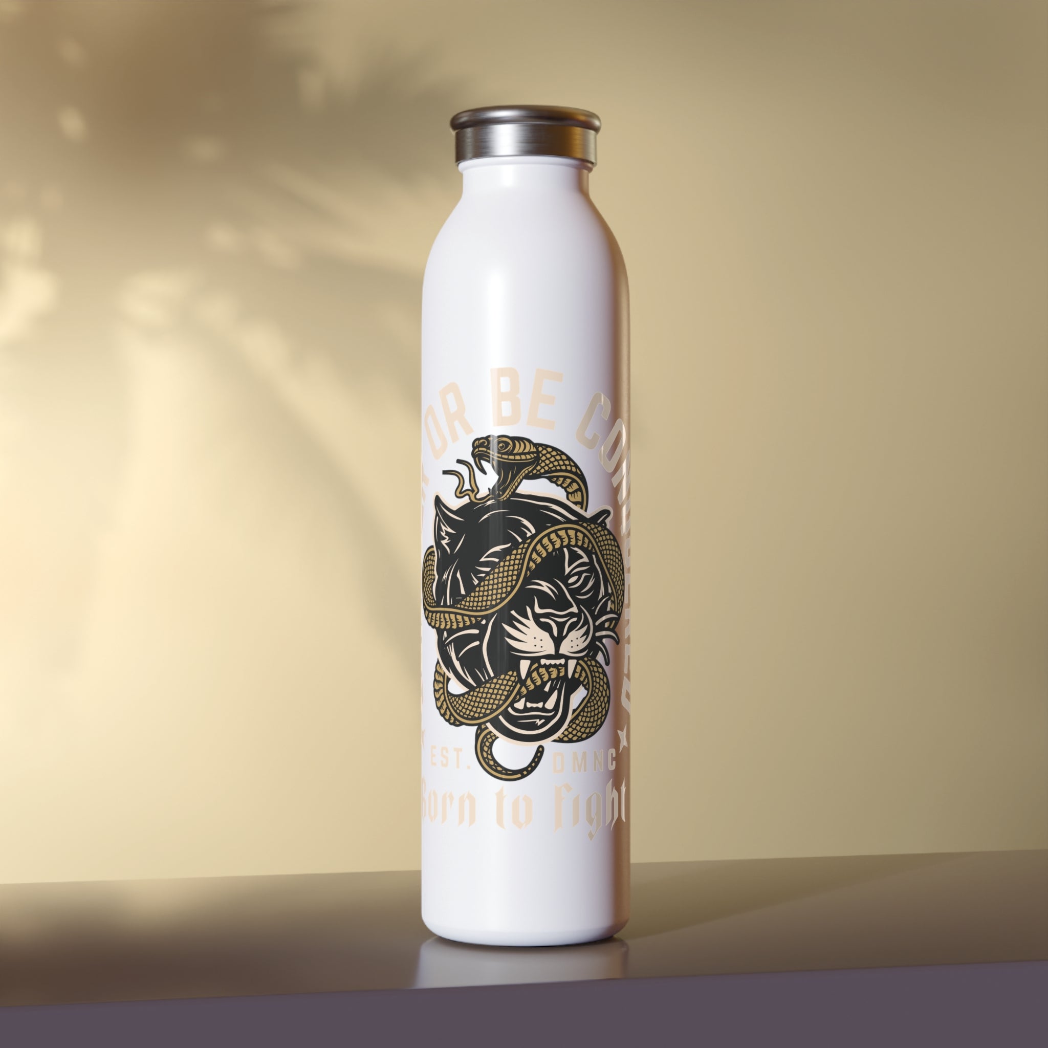 Born to Fight 20oz Slim Water Bottle