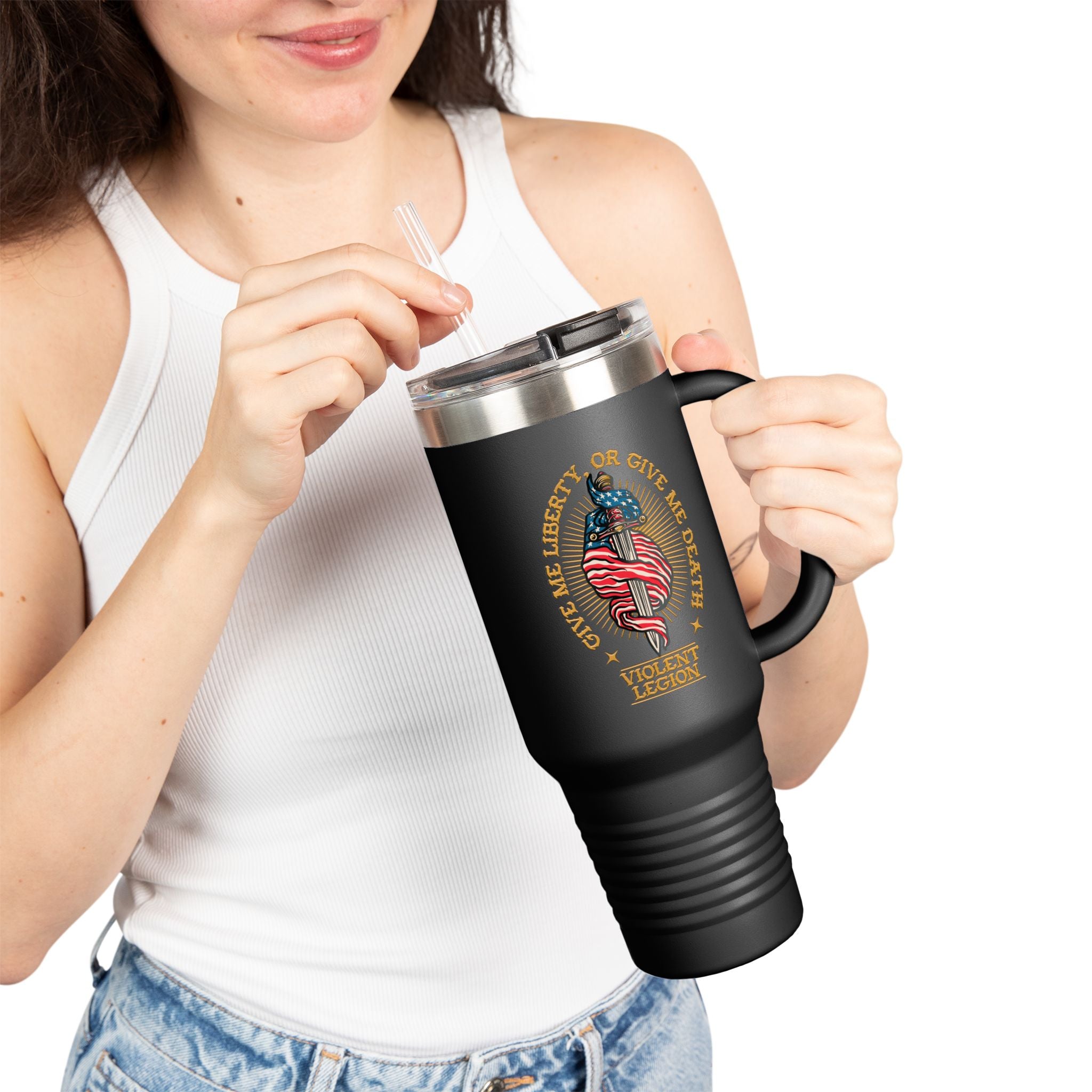 Liberty or Death 40oz Insulated Travel Mug