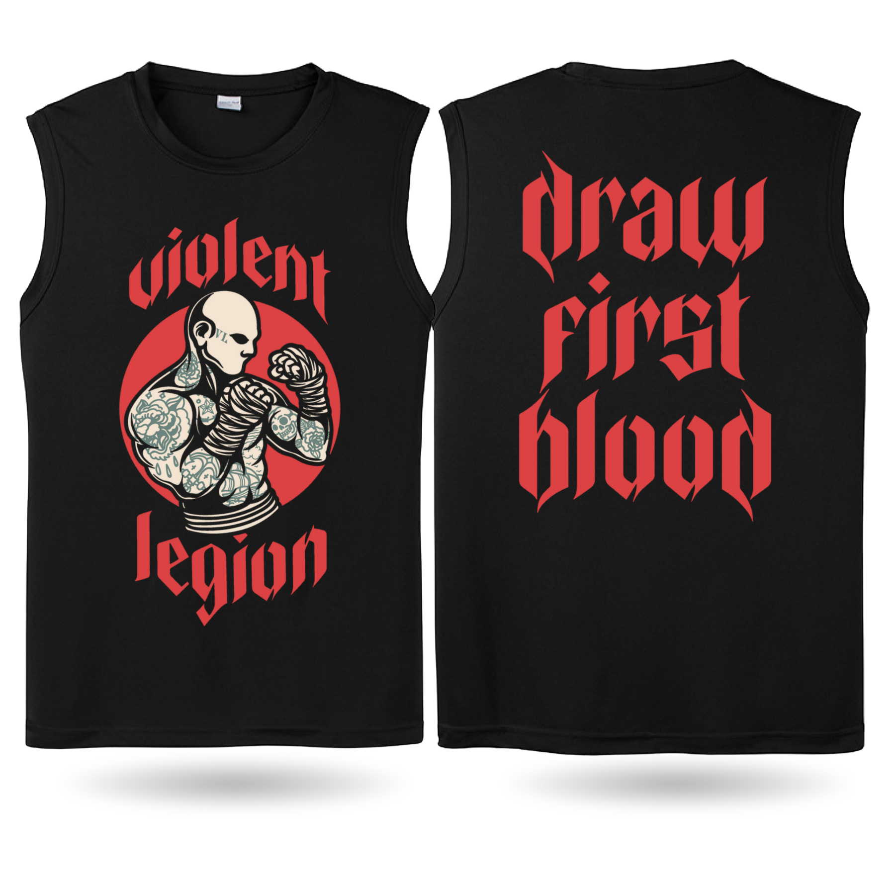 Draw First Blood Sleeveless Tee